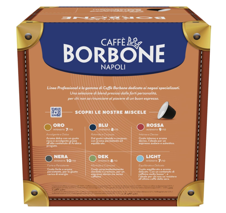 ¡¡¡SÚPER PRECIO!!! Café ITALIANO 50 Cápsulas Borbone Compatible con Nespresso®* – DESCAFEINADO