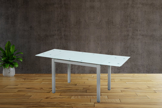 CONJUNTO MESA COCINA EXTENSIBLE MAS CUATRO TABURETES