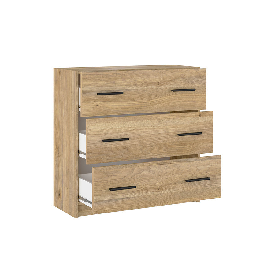 CONJUNTO DE DORMITORIO MODERNO AURA – CABECERO, MESITA Y CÓMODA: DISEÑO ACTUAL, ELEGANCIA Y FUNCIONALIDAD