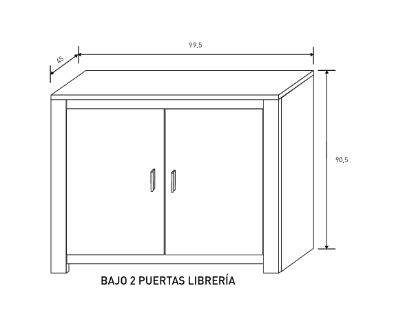 APARADOR 2 PUERTAS RONCAL AMBIENTE 16