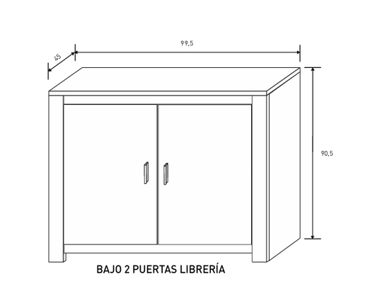 APARADOR 2 PUERTAS RONCAL AMBIENTE 16