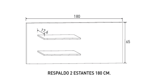 MUEBLE SALÓN COMEDOR 290 CM APILABLE LARA A-08