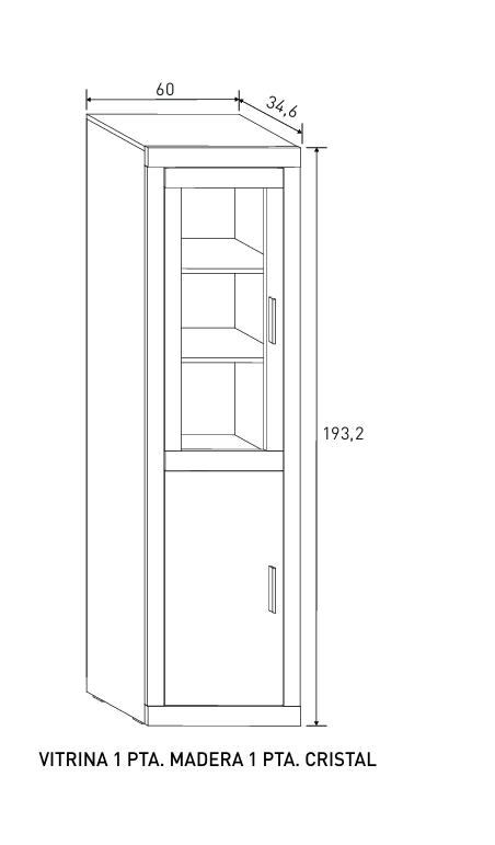 MUEBLE SALÓN COMEDOR 280 CM APILABLE LARA A-06