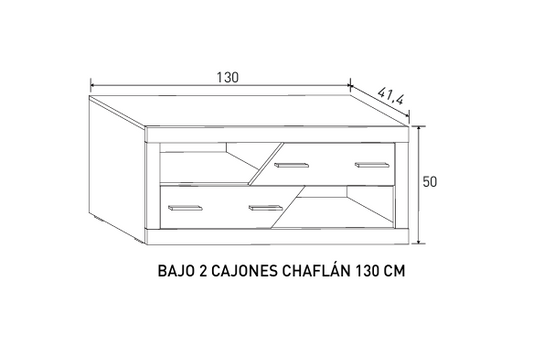 MUEBLE SALÓN COMEDOR 240 CM APILABLE LARA A-04