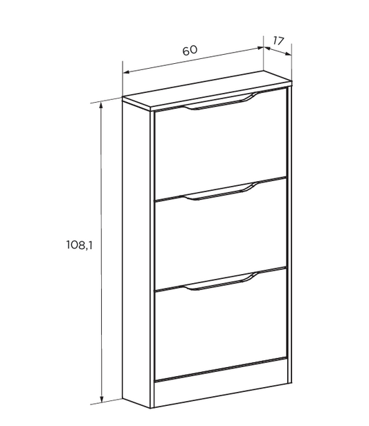 ZAPATERO 3 PUERTAS CHAMPION