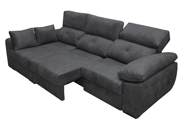 SOFÁ CHAISE LONGUE CON DOBLE ARCÓN Y EXTRAÍBLE GREDOS