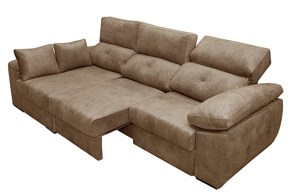 SOFÁ CHAISE LONGUE CON DOBLE ARCÓN Y EXTRAÍBLE GREDOS