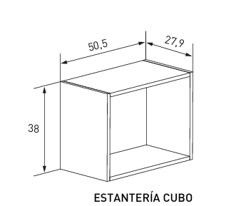 ESTANTERÍA CUBO AURA – ESTILO Y ORGANIZACIÓN PARA TU ESPACIO