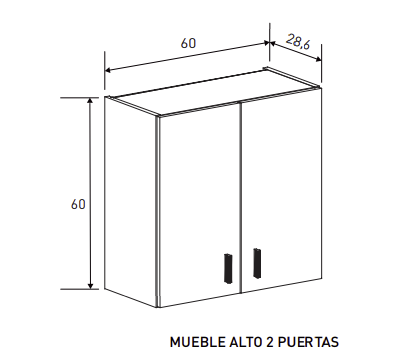 CONJUNTO MUEBLES COCINA ALTO Y BAJO AURA