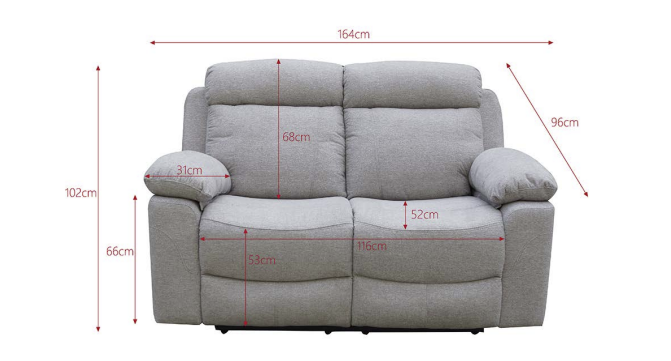 SOFÁ DOS PLAZAS OLIMPO RECLINABLE – CONFORT Y ELEGANCIA EN GRIS