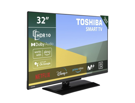 TOSHIBA 32WV3E63DG – SMART TV DE 32" HD CON HDR Y ASISTENTES DE VOZ