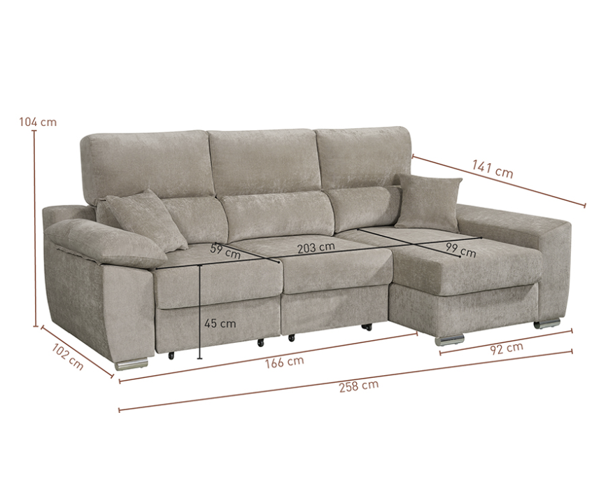 SOFÁ CHAISELONGUE PEDRO CAMA CON ARCÓN – MÁS CONFORT, MÁS ESPACIO, MÁS MOMENTOS