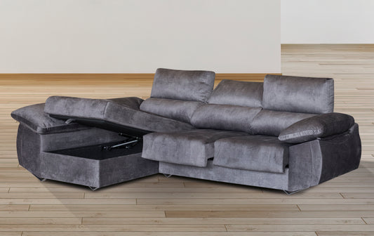 SOFÁ CHASIE LONGUE CON ARCÓN Y ASIENTOS EXTRAÍBLES EPI