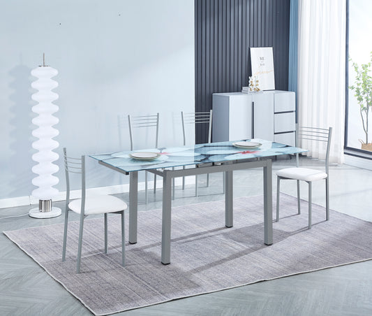 CONJUNTO MESA EXTENSIBLES COCINA MAS 4 SILLAS