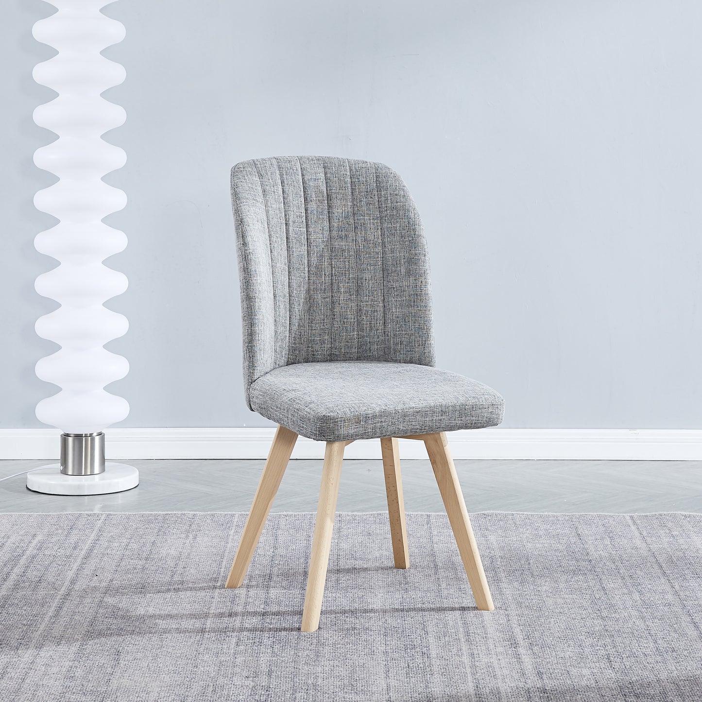 CONJUNTO MESA COCINA CRISTAL ACNES MAS 4 SILLAS TAPIZADAS