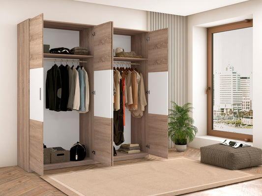 ARMARIO 4 PUERTAS GRAN CAPACIDAD MONICA