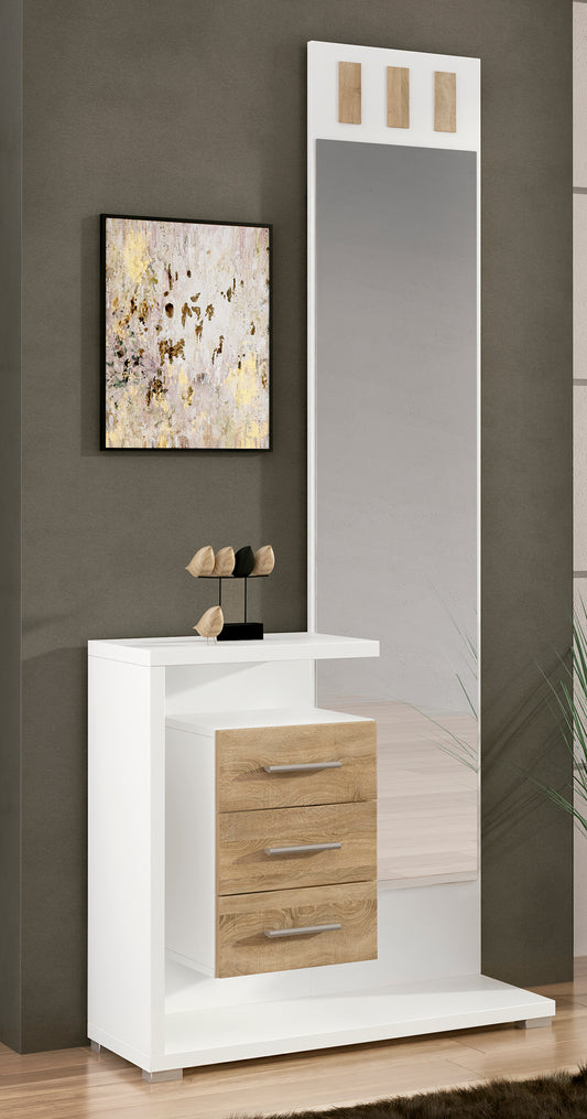 RECIBIDOR CON ESPEJO DE PIE PRISMA