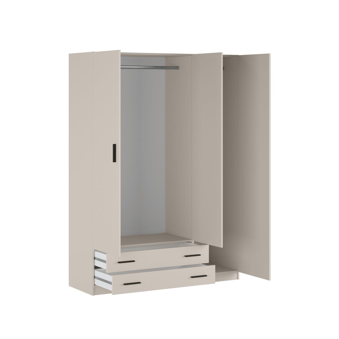 ARMARIO RAPID 3 PUERTAS 2 CAJONES – DISEÑO FUNCIONAL Y CALIDEZ EN MAUVELLA-RAYAS