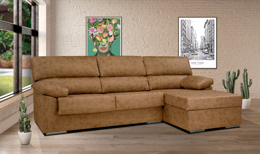 SOFÁ CHAISE LONGUE 250 CM LARGO RUBEN