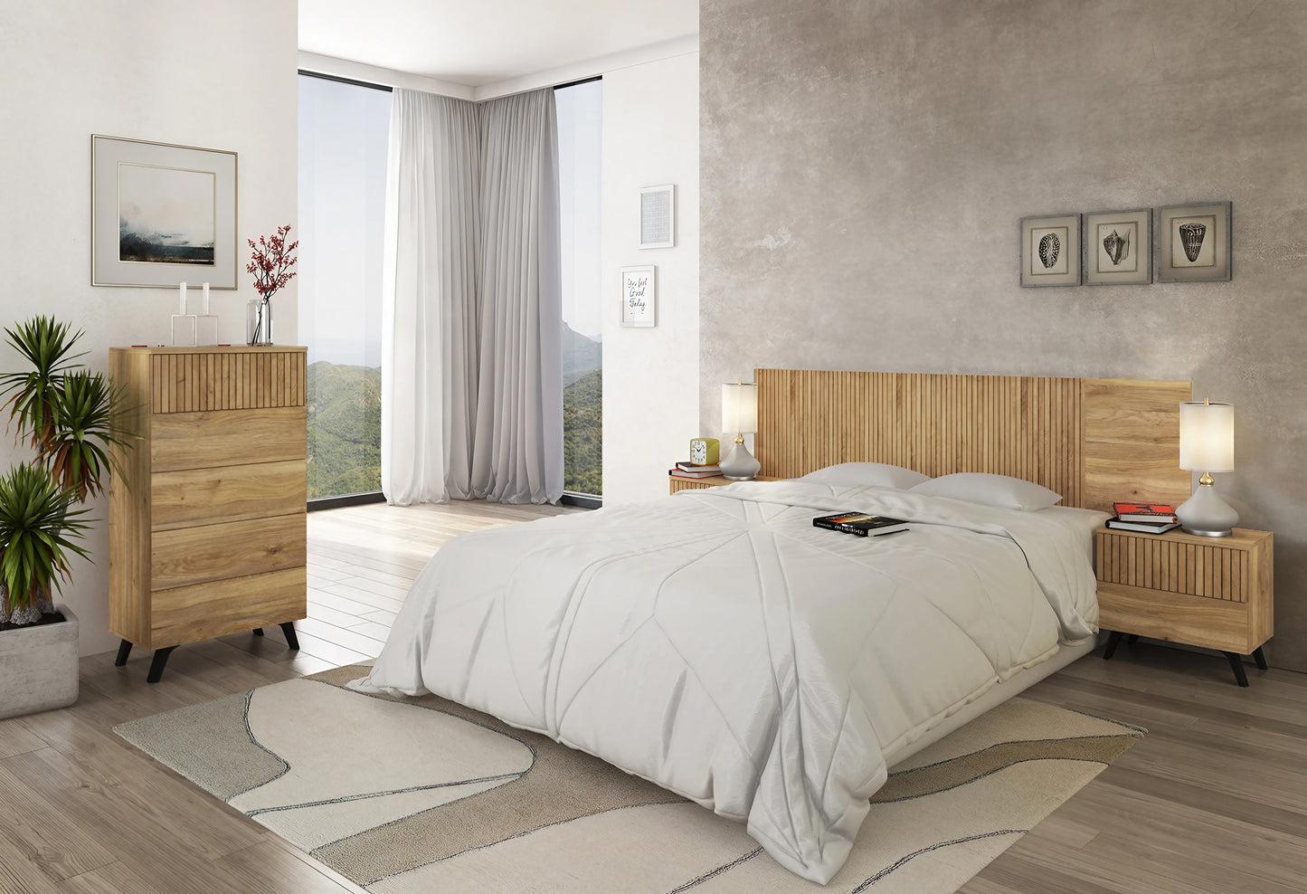 CONJUNTO DE DORMITORIO SOLANA CON SISTEMA PUSH – ELEGANCIA Y FUNCIONALIDAD