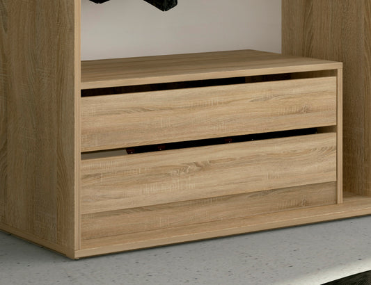 CAJONERA INTERIOR ARMARIO DOS CAJONES BLANCO Y CAMBRIA