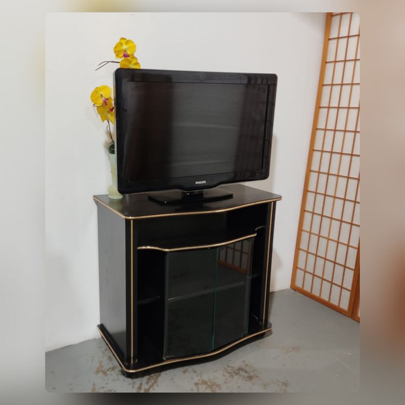 Mueble auxiliar TV Negro / Dorado – segunda mano – foto 9