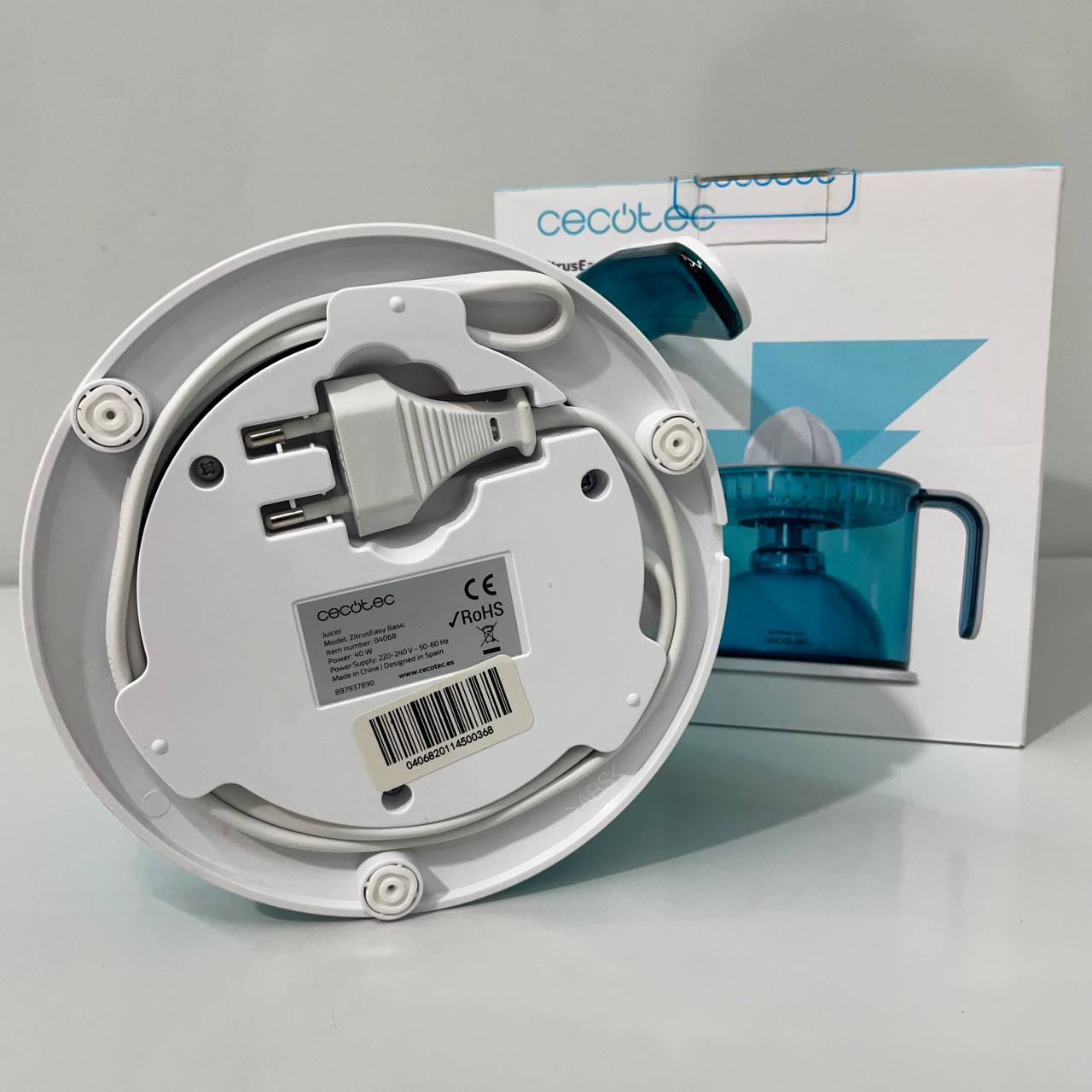 EXPRIMIDOR ELÉCTRICO CECOTEC ZITRUS EAZY BASIC 1L AZUL