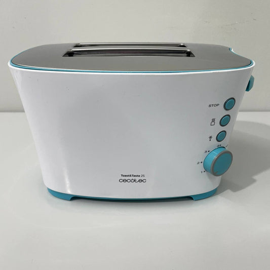 TOSTADORA DE PAN CECOTEC 650W BLANCA CON PINZAS