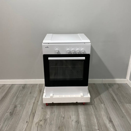 COCINA GAS BUTANO / GAS NATURAL ARTICA, 4 FUEGOS, DOBLE VIDRIO, BLANCA, 60 CM