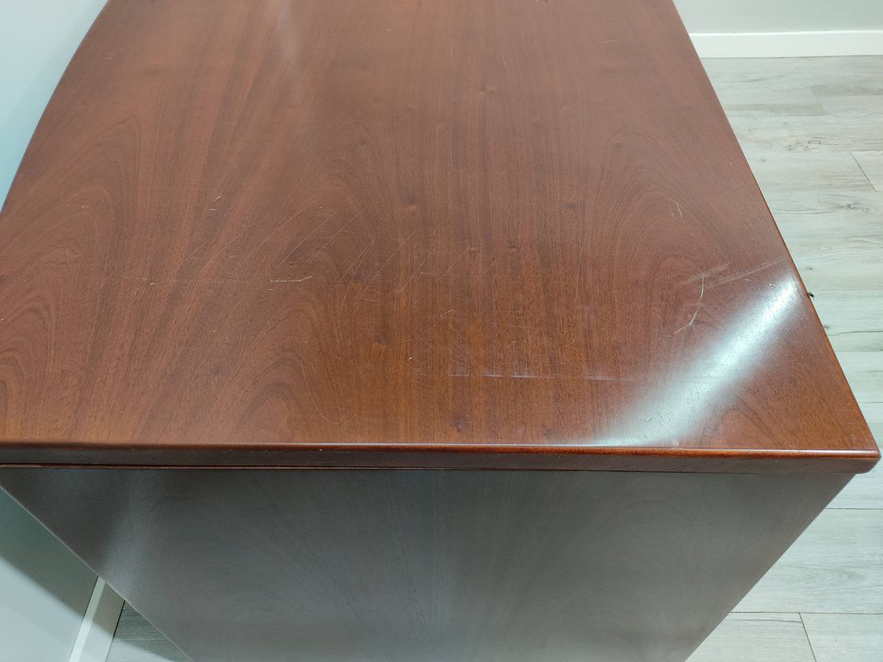 MESA ESCRITORIO OFICINA CAOBA 200 CM LARGO