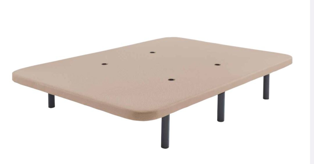 BASE TAPIZADA 3D TRANSPIRABLE YECLA + 6 PATAS CILÍNDRICAS