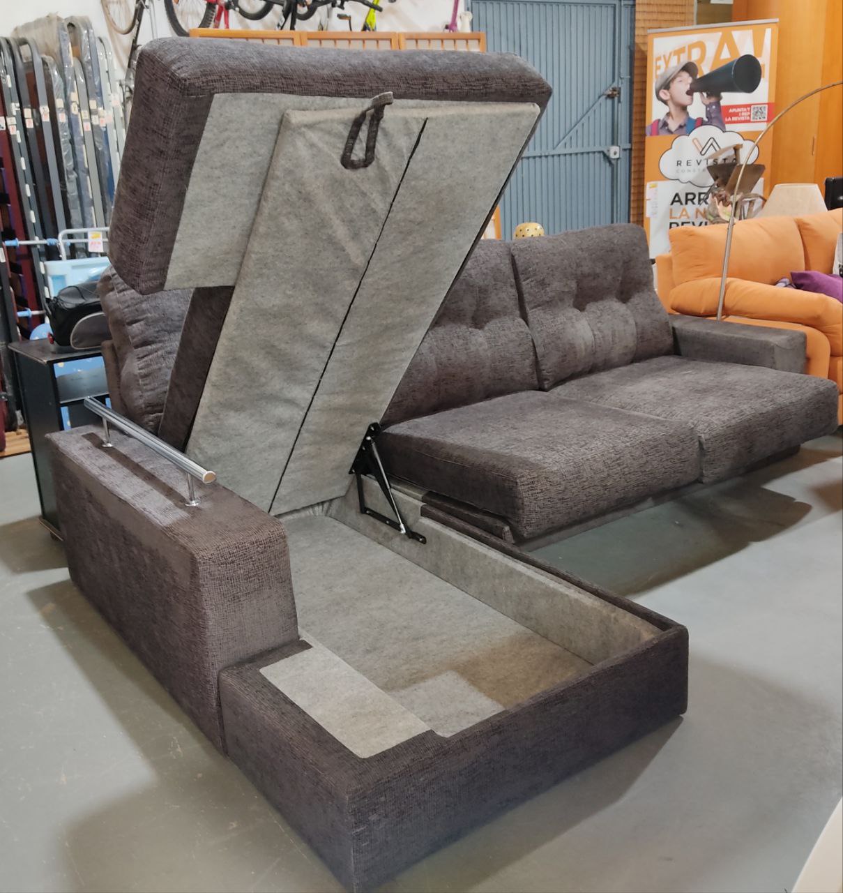 SOFÁ CHAISE LONGUE 3 PLAZAS MAXI – CÓMODO, MODERNO Y FUNCIONAL