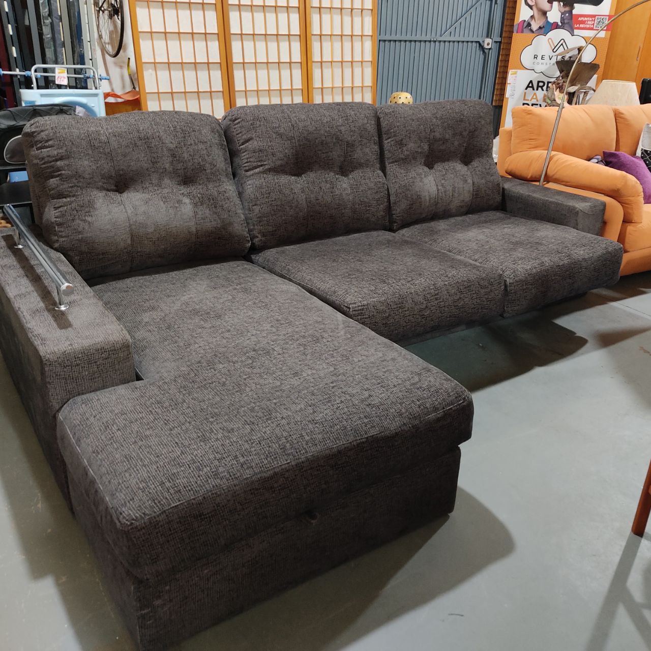 SOFÁ CHAISE LONGUE 3 PLAZAS MAXI – CÓMODO, MODERNO Y FUNCIONAL