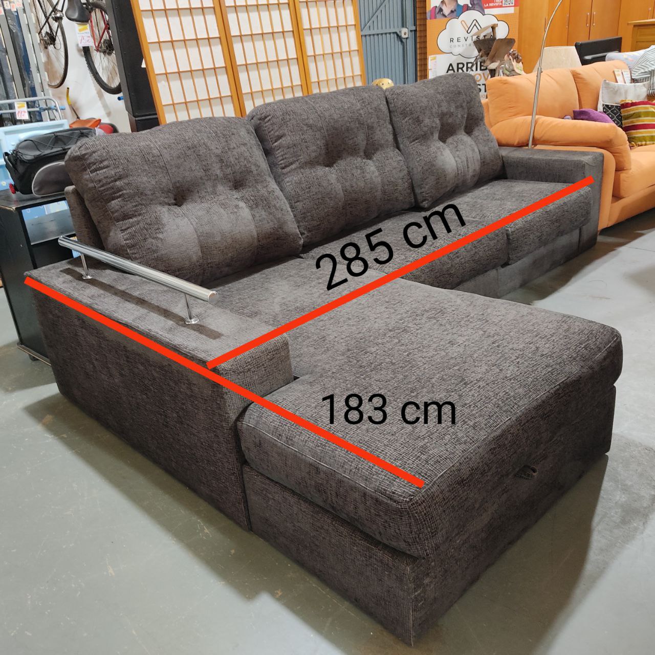 SOFÁ CHAISE LONGUE 3 PLAZAS MAXI – CÓMODO, MODERNO Y FUNCIONAL