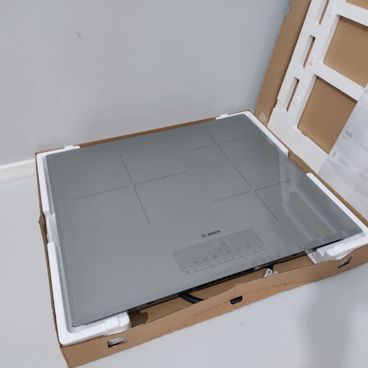 PLACA DE INDUCCIÓN BOSCH 60 CM GRIS METALIZADO – SERIE 6 CON 3 ZONAS DE COCCIÓN