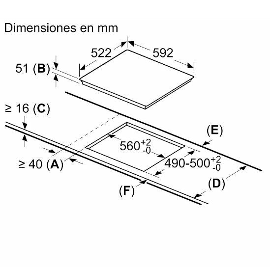 PLACA DE INDUCCIÓN BOSCH 60 CM GRIS METALIZADO – SERIE 6 CON 3 ZONAS DE COCCIÓN