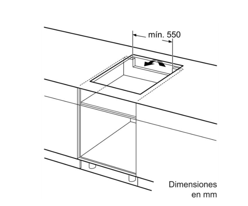 PLACA DE INDUCCIÓN BOSCH 60 CM GRIS METALIZADO – SERIE 6 CON 3 ZONAS DE COCCIÓN