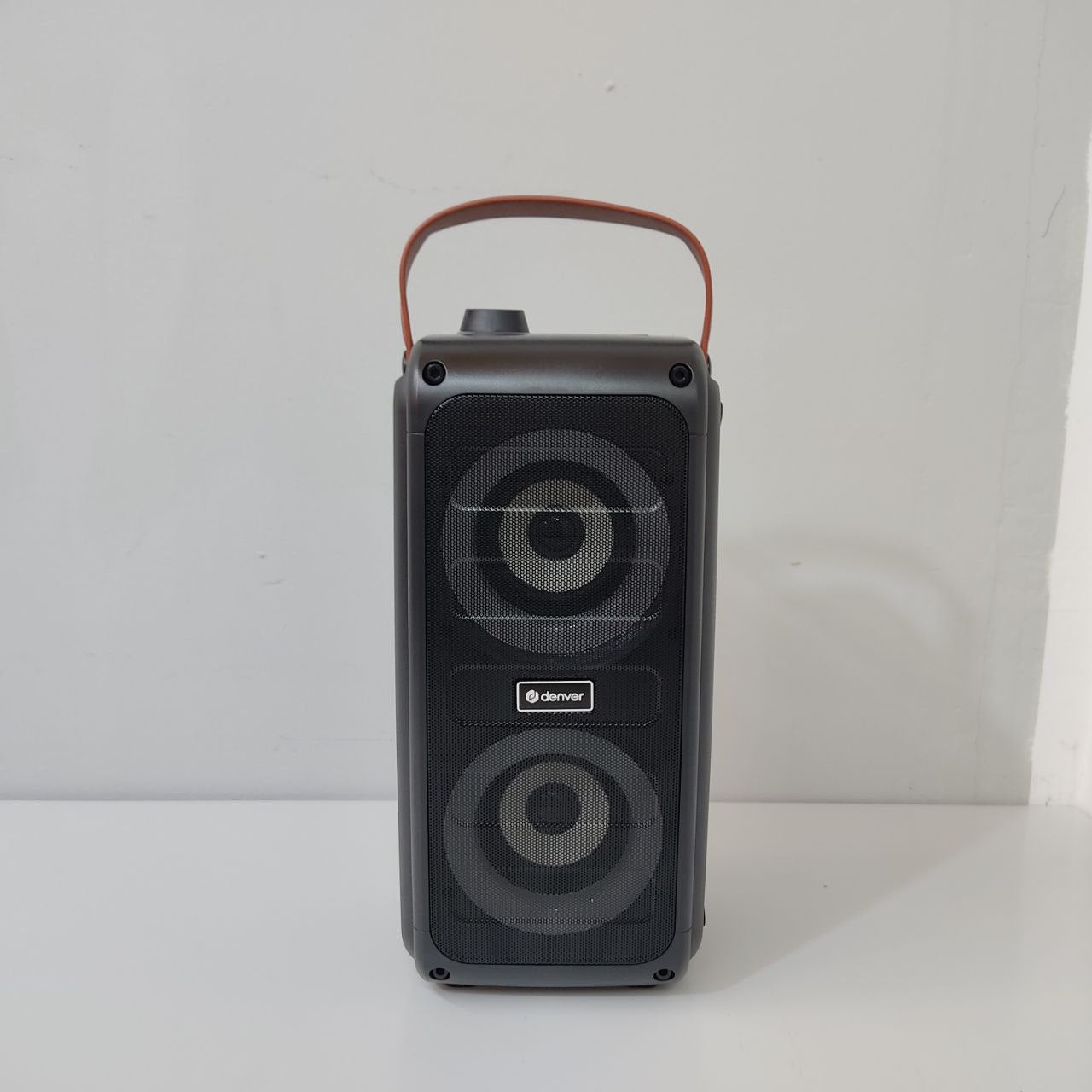 ALTAVOZ PORTÁTIL DENVER BTV-230MK2 – 100W, BLUETOOTH, LUCES LED Y KARAOKE