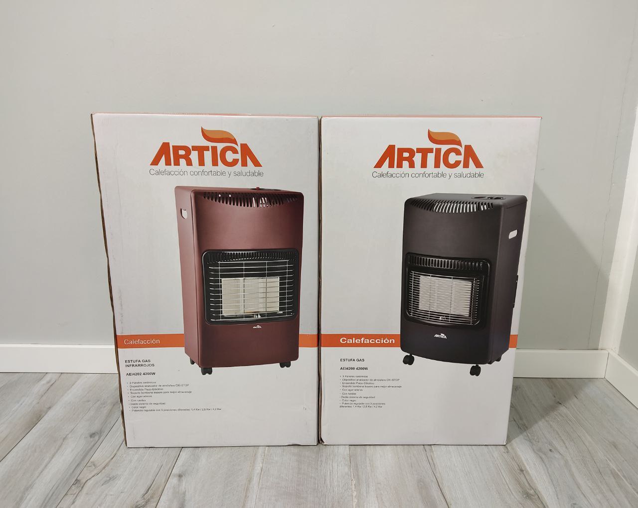 ESTUFA DE GAS ÁRTICA INFRARROJOS AEI4202 – 4200W, SISTEMA OXI-STOP