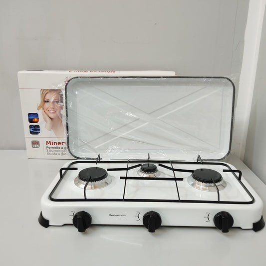 HORNILLO DE GAS MELCHIONI MINERVA 3 – COMPACTO, POTENTE Y PERFECTO PARA COCINAR AL AIRE LIBRE