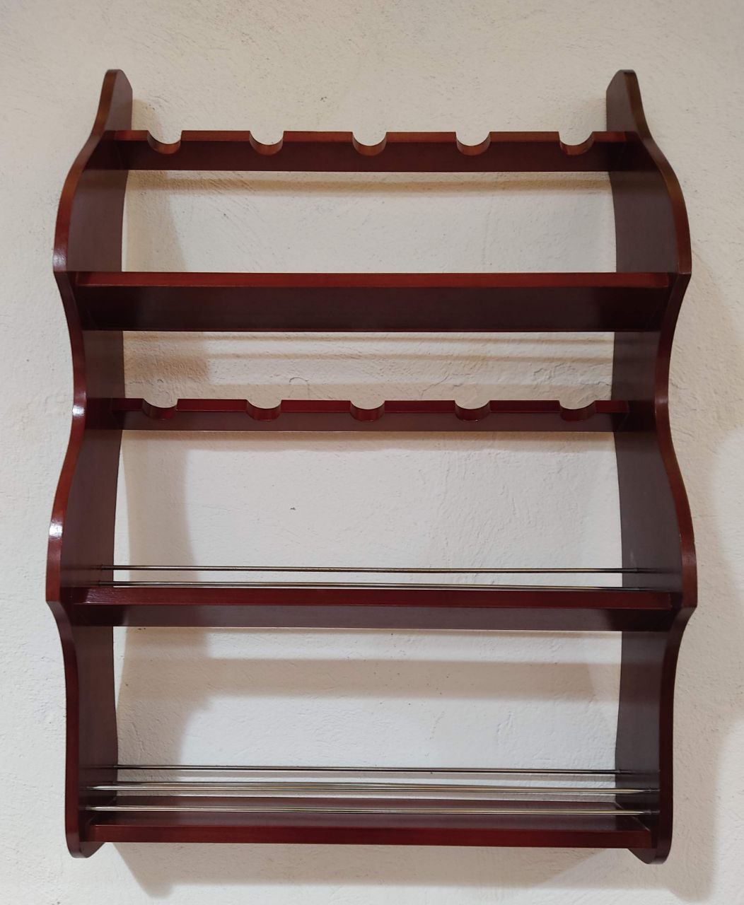 CONJUNTO BAR RETRO CON BOTELLERO Y TABURETES – ESTILO VINTAGE AÑOS 70