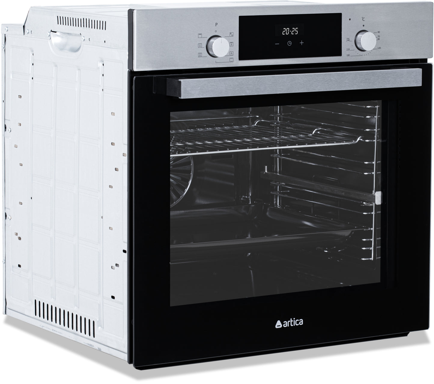 HORNO MULTIFUNCIÓN ARTICA 80L – DISPLAY ELECTRÓNICO, CONVECCIÓN, GRILL Y RAÍLES TELESCÓPICOS