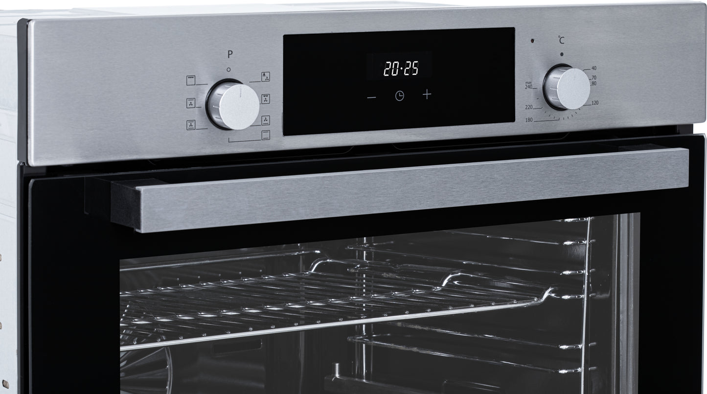 HORNO MULTIFUNCIÓN ARTICA 80L – DISPLAY ELECTRÓNICO, CONVECCIÓN, GRILL Y RAÍLES TELESCÓPICOS
