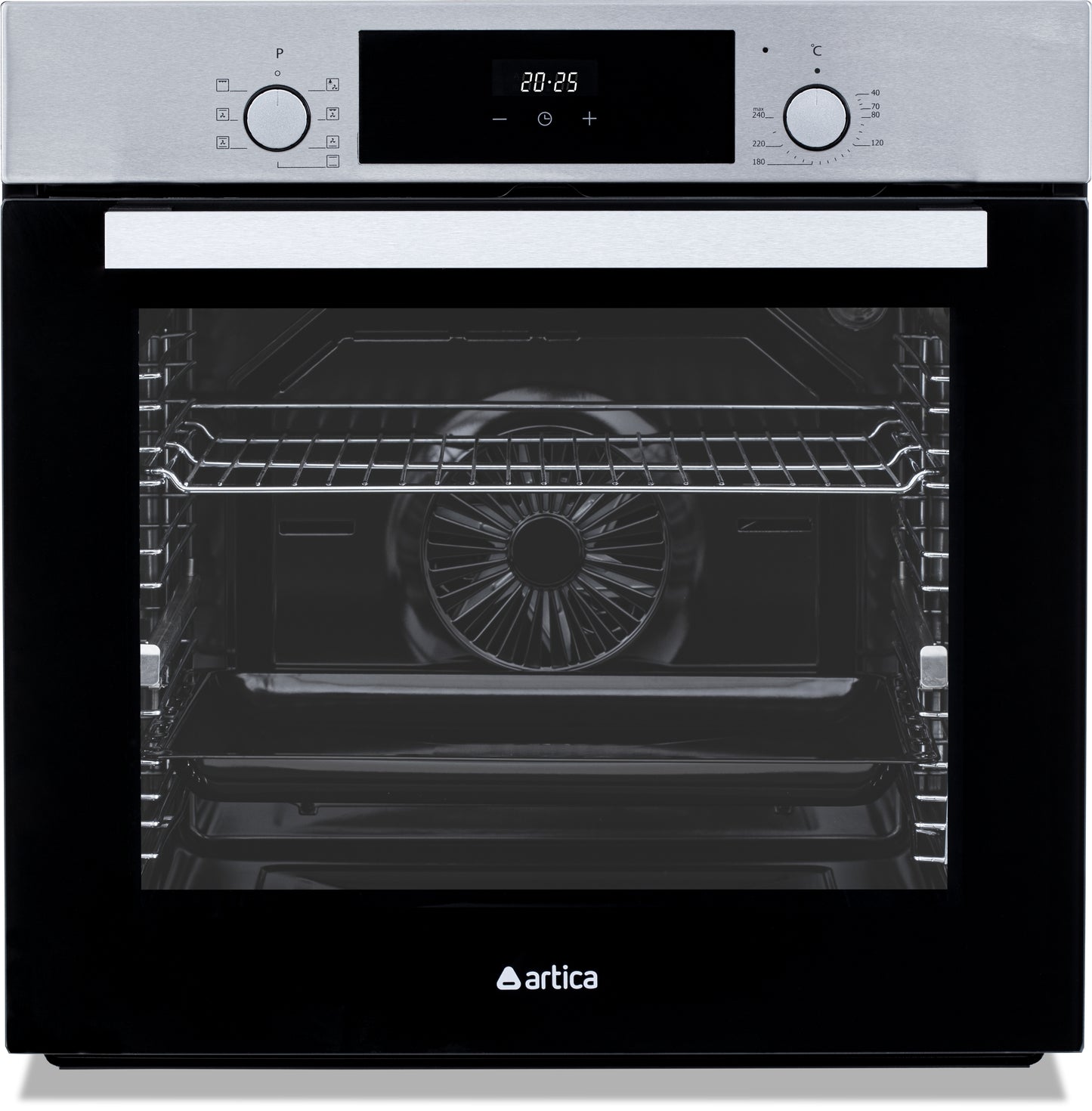 HORNO MULTIFUNCIÓN ARTICA 80L – DISPLAY ELECTRÓNICO, CONVECCIÓN, GRILL Y RAÍLES TELESCÓPICOS