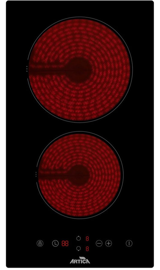 ENCIMERA DE INDUCCIÓN ARTICA – 3500W, 2 ZONAS, CONTROL TÁCTIL SLIDER Y TEMPORIZADOR DIGITAL