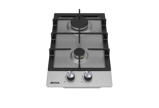 ENCIMERA A GAS ARTICA – 2 QUEMADORES, 4000W, ACERO INOX Y SEGURIDAD ANTI-CORTE DE GAS