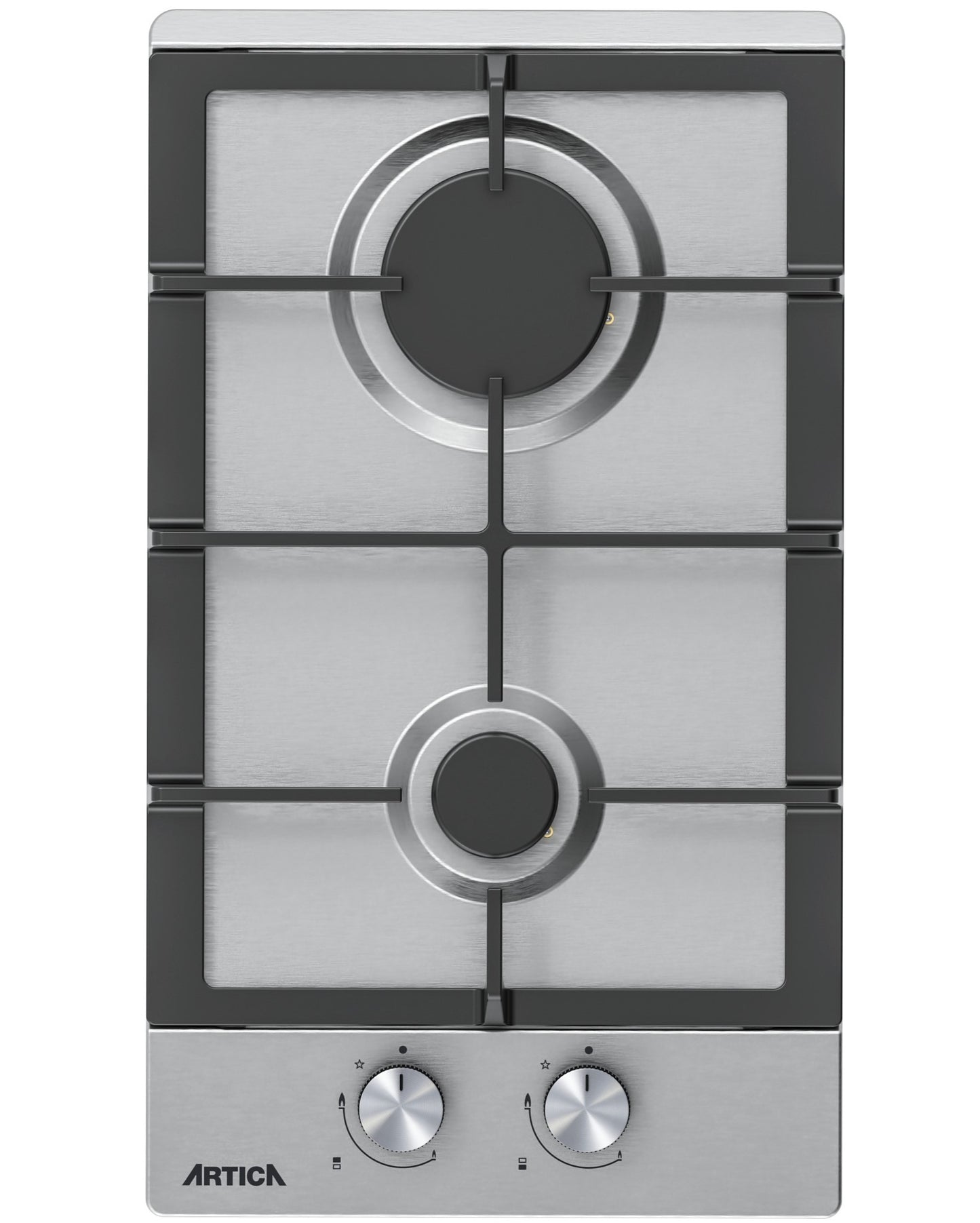 ENCIMERA A GAS ARTICA – 2 QUEMADORES, 4000W, ACERO INOX Y SEGURIDAD ANTI-CORTE DE GAS