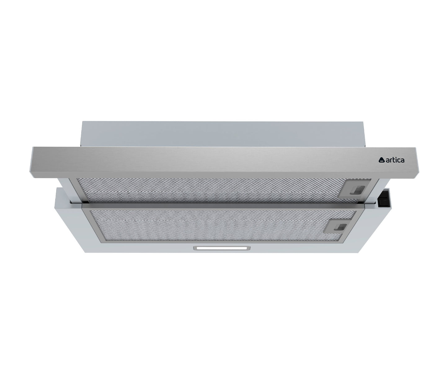 CAMPANA EXTRACTORA ARTICA 60CM – TELESCÓPICA, 2 VELOCIDADES, LED Y TRES COLORES