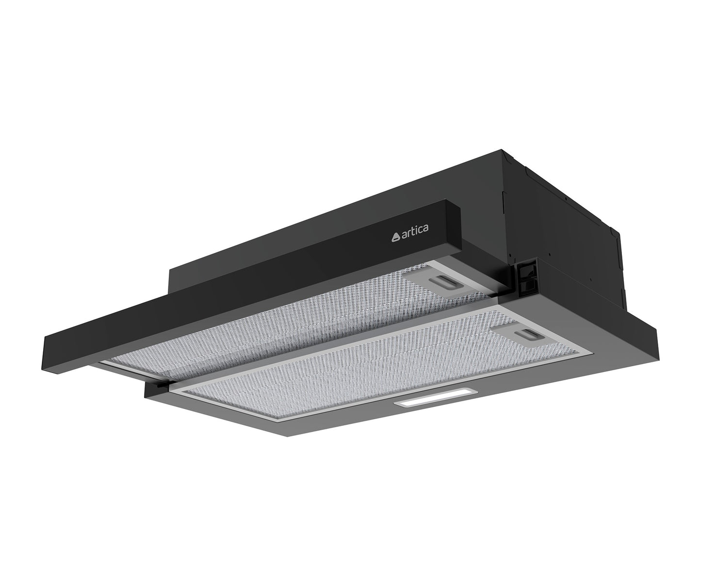 CAMPANA EXTRACTORA ARTICA 60CM – TELESCÓPICA, 2 VELOCIDADES, LED Y TRES COLORES