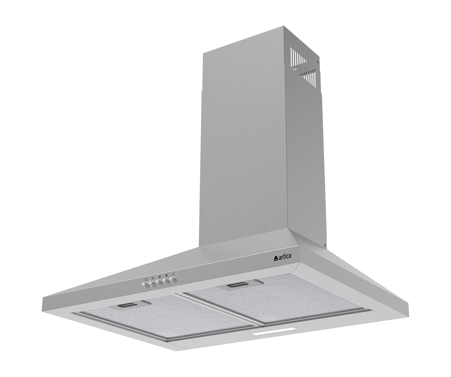 CAMPANA DECORATIVA ARTICA 60 Y 90 CM – 3 VELOCIDADES, LED, FILTROS LAVABLES Y ACERO INOX